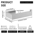 thumbnail image 2 of Dznils Wall Mounted Stainless Steel Square Toilet Paper Holder, Brushed Nickel, 2 of 9