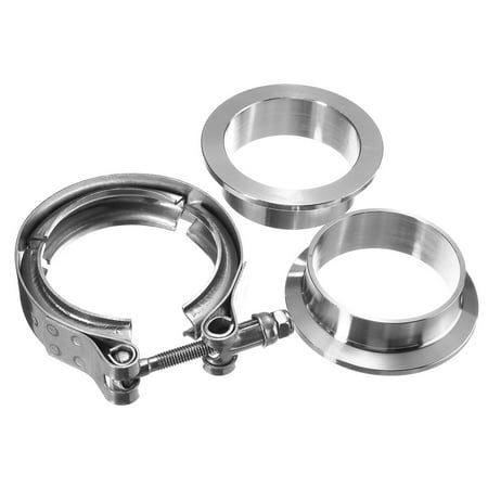 2'' Inch V Band Clamp Turbo Exhaust Down Pipe Stainless Steel #304 With 2 (Best V Band Clamps)