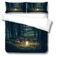 thumbnail image 5 of 3D Bosque Árbol Floral Luz del Sol Funda de edredón Juego de Ropa de Cama Funda Nórdica, 5 of 5