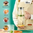 thumbnail image 5 of Wzw Glass Pitcher with Lid and Spout 50oz/ 1.5L Hot/Cold Water Pitcher Iced Tea Pitcher for the Shelf of Fridge Easy to Clean, 5 of 7
