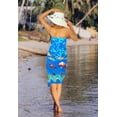 thumbnail image 2 of HAPPY BAY Women's Bikini Beach Wrap Swim Cover up Swimwear Summer Wraps Swimsuit Beachwear Sarong Coverups Skirts for Women One Size Flamingo_R183, 2 of 3