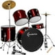 thumbnail image 1 of Bateria Acustica Audiotek  23 Pul 5 Piezas Roja Platillos Atriles Bombo, 1 of 9