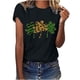 thumbnail image 2 of Pntutb, camisetas con estampado del Día de San Patricio y cuello redondo para mujer, blusas femeninas cómodas a la moda, tops Pntutb Pntutb-80, 2 of 6