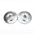 thumbnail image 2 of Power Stop Front Pair of Drilled and Slotted Brake Rotors JBR1157XPR Fits 2006 Mazda MX-5 Miata, 2 of 4