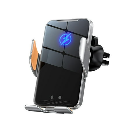Phone Mount for Car Wireless Charging Cell Phone Mount Aluminum Alloy Full-automatic Induction Cell Phone Mount Cell Phone Mount