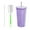 purple, variant on 750ml Straw Cup with Lid Reusable Rhinestone Stainless Women Gifts Cups Double Water Steel Layer S4S5 Cup Glitter