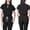 Black, variant on Cozy Fit Scrubs Mock Neck Tops For Women Wrinkle Resistant Soft Scrub Top & Drawstring Jogger Pants 2 Piece Set Black L