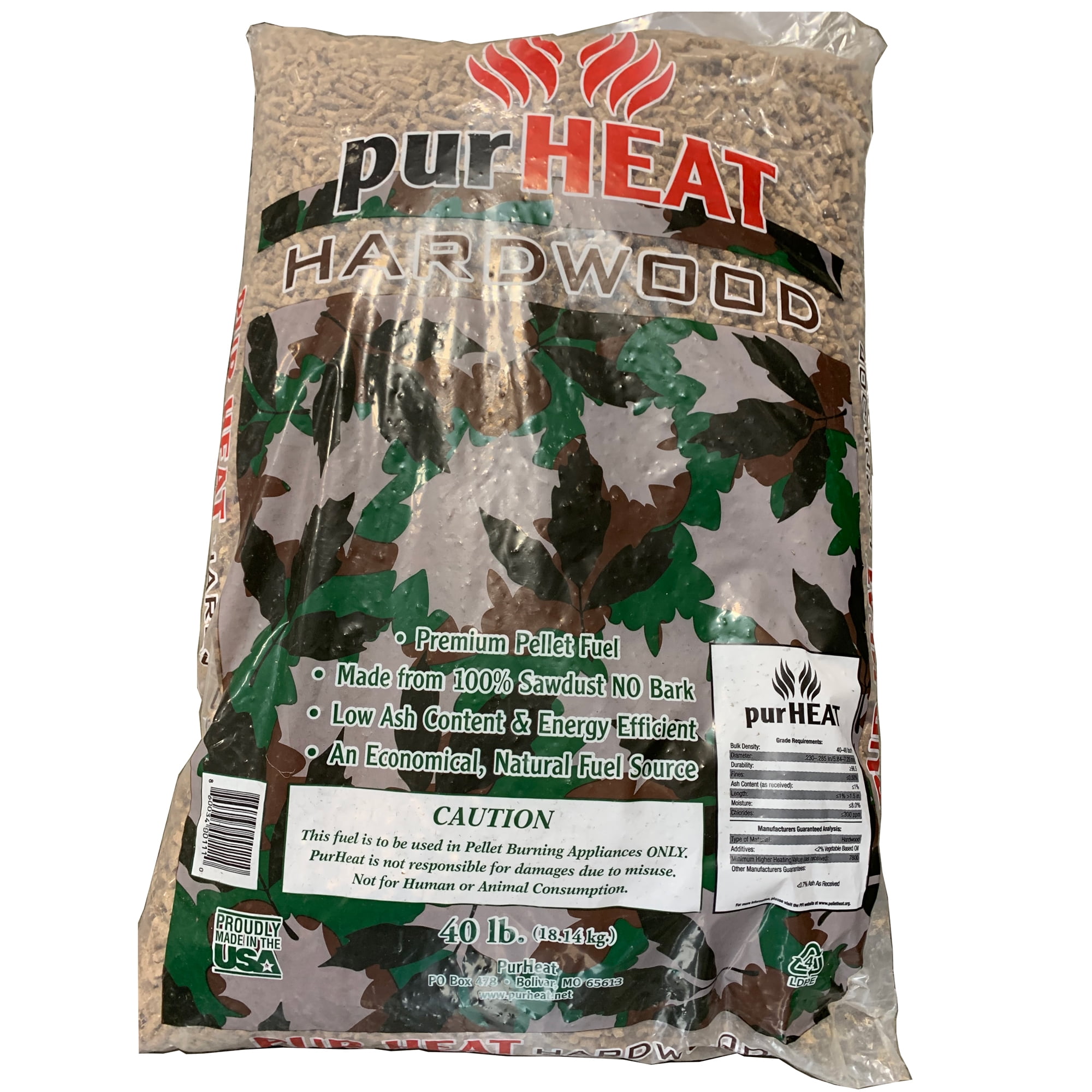 US Stove 40 Pound Bag Natural Wood Heating Pellets for Pellet Stoves (6  Pack) - Walmart.com