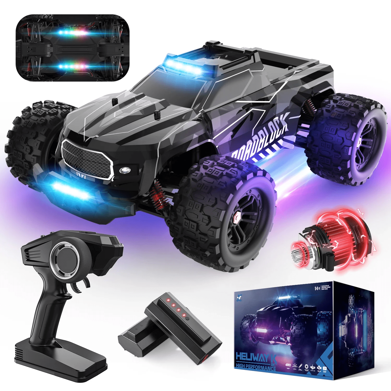 JoyStone 1:14 Scale Fast RC Car, High-Speed Remote Control