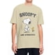 thumbnail image 1 of Camiseta de Snoopy y Charlie Brown para hombre, camisetas vintage de Peanuts, 100 % algodón, camisetas hippies de cuello redondo de verano, camisetas de gran tamaño, 1 of 5
