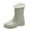Grey, variant on Short Rain Boots for Women Punk Style Snow Boots Non Detachable with Cotton Inside Rain Boots Outdoor Rubber Water Shoes Rain Shoes for Women Arch Support