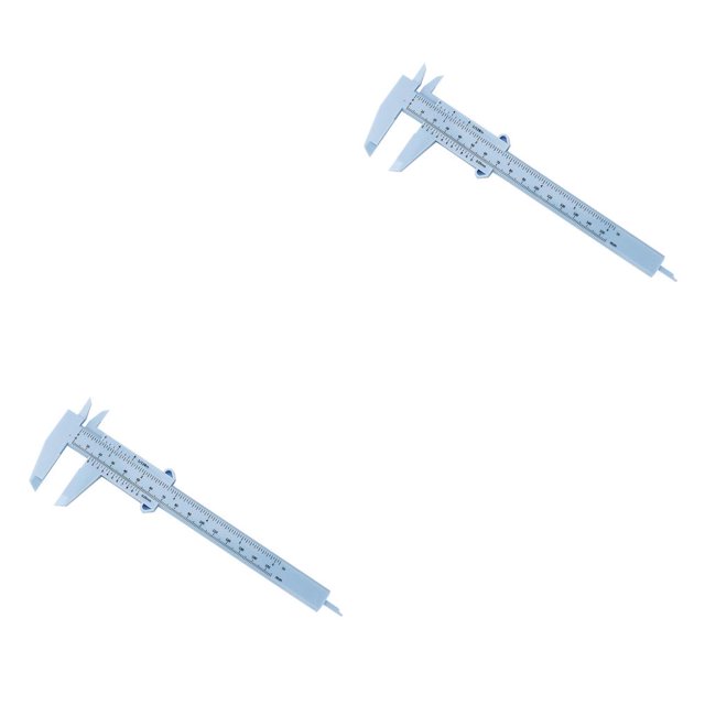 Speravity Calibre Vernier deslizante de 150mm, calibre de regla de plástico, herramienta de medición de apertura de doble escala, experimento de Type5 NO5 Speravity CBP048710