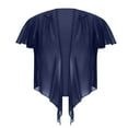 thumbnail image 5 of Womens Shrug Chiffon Shawl Wraps Solid Sheer Open Front Tie Knot Cover Ups Shawl Cardigan Boleros for Evening Dress, 5 of 5