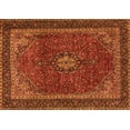 thumbnail image 1 of Ahgly Company Indoor Rectangle Medallion Orange Traditional Area Rugs, 6' x 9', 1 of 1