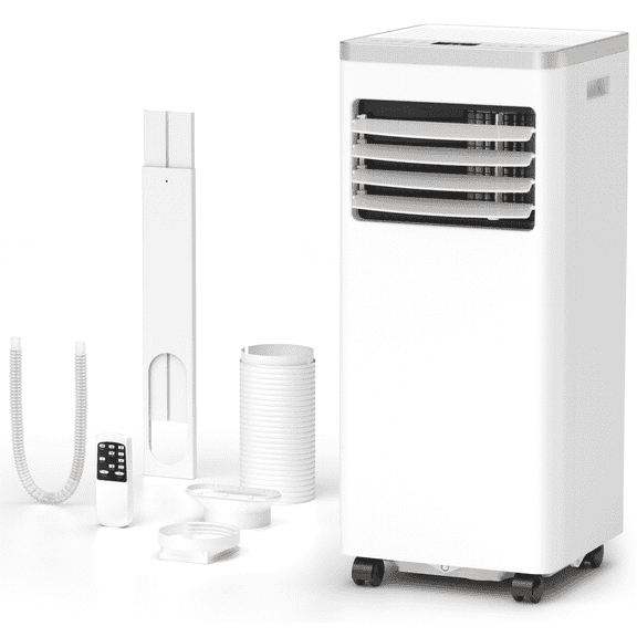 Electactic Portable Air Conditioner, 8000 BTU Ashrae, 4-in-1 Portable AC Cooler, Dehumidifier& Fan Mode, Remote Control, Floor Standing AC up Cooling to 350 Sq.ft