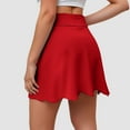 thumbnail image 7 of vigerkar Skorts for Woman with Pockets Golf Athletic Skirts Scalloped Hem Tennis Skirt Dressy Casual (Red, XXL), 7 of 7