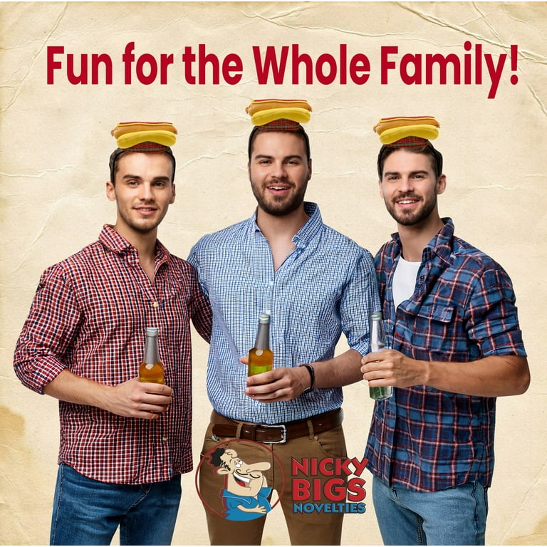 Nicky Bigs Novelties Hot Dog Hat- Mini Velvet Headpiece On