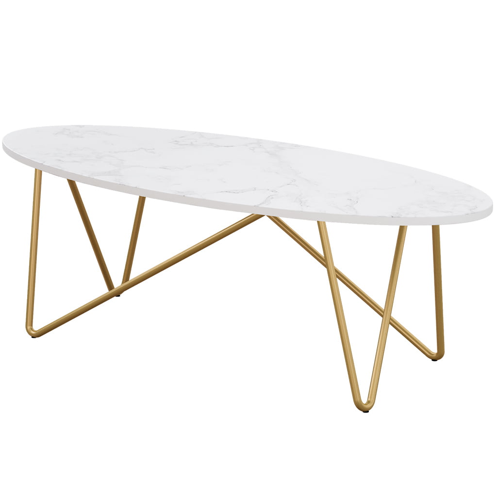 LANGRIA  Coffee Table  for Living Room Tea Table  with Gold 
