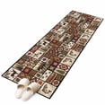 thumbnail image 6 of Country Patch Plaid Kitchen Runner Rug 2x6 Washable Runners for Hallway Non Slip Brown Farmhouse Retro Bear Deer Cabin Large Area Rug Indoor Floor Carpet for Bathroom Laundry Entryway Bedroom, 6 of 8