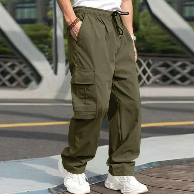 Men's Cargo Pants for Outdoor Utility Functional Trousers with Versatile All-Season Design and Durable Construction