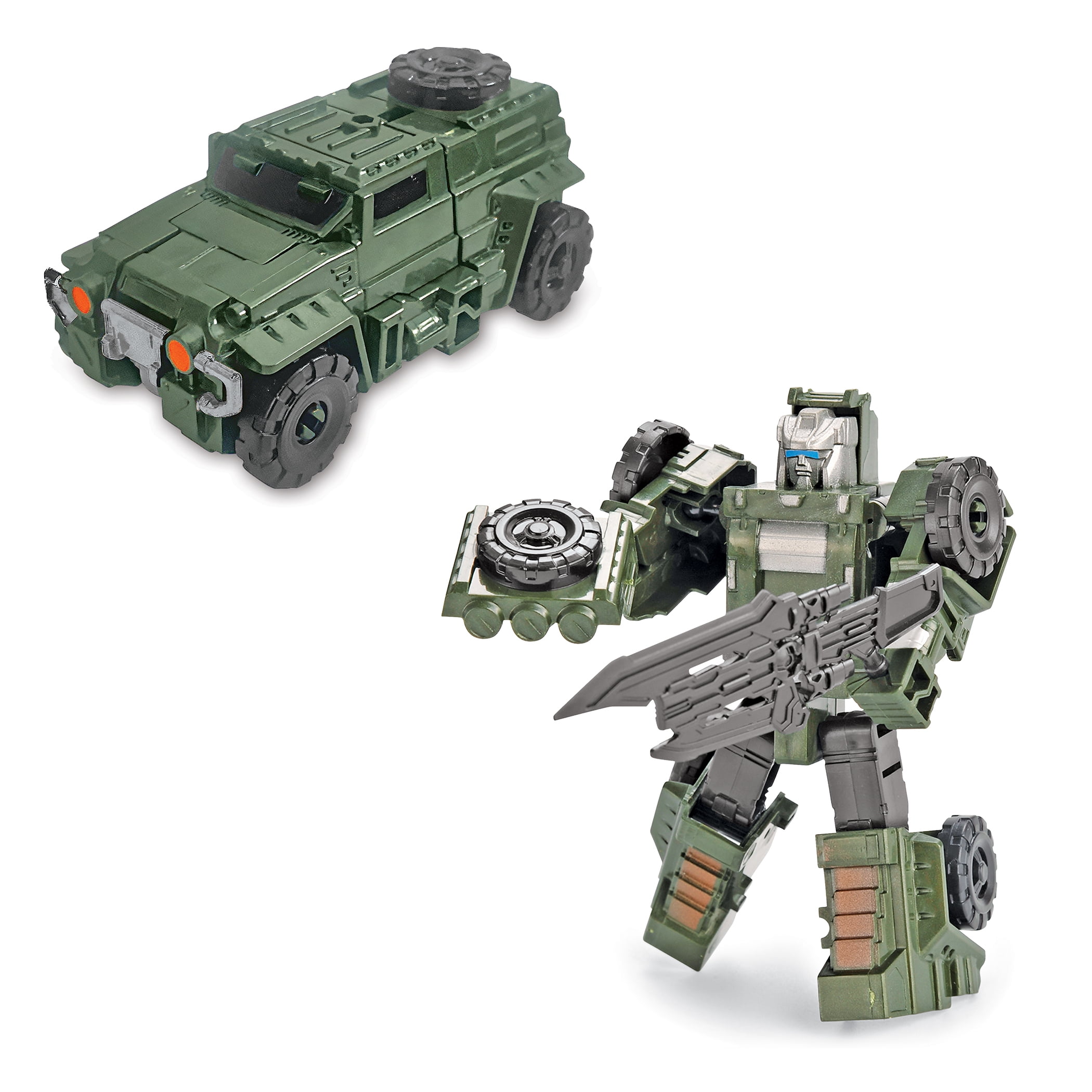 Collections Etc Army Truck Robot Transformer Children's Toy