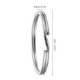 thumbnail image 2 of Houderco 50Ud Anillos Para Llaves De Inoxidable Resistente Y De Circular, 2 of 6