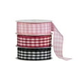 thumbnail image 4 of Offray Ribbon, Red 7/8 inch Gingham Check Woven Ribbon, 9 feet, 4 of 9