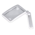 thumbnail image 4 of Lupa de mano con aumento de 4x, 10 luces LED, 3 niveles, ajustable, recargable, rectangular, para lectura, 4 of 14