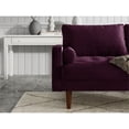 thumbnail image 6 of Enor Furniture Brighton 58" Upholstered Velvet Loveseat in Purple, 6 of 12