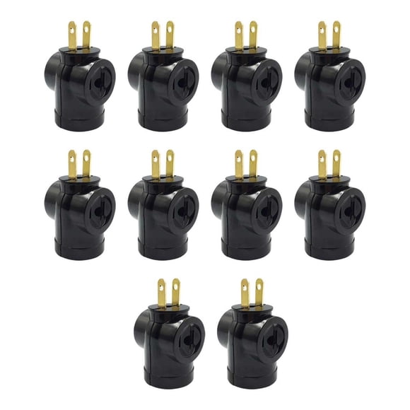 Portalampara Baquelita Negro Clavija 2 Contactos 10 Pzs negro 7cm
