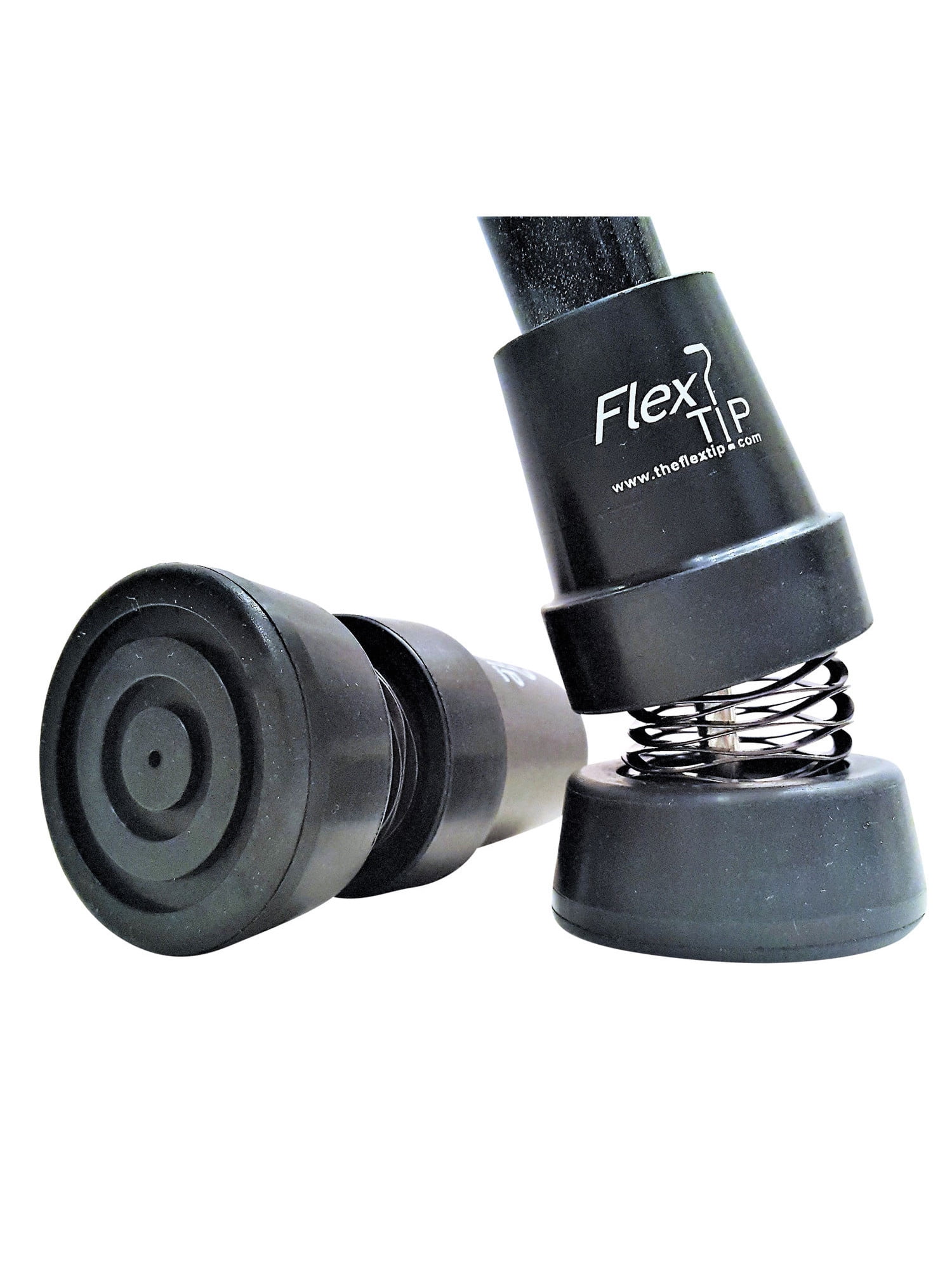 Flexstick FlexTip Spring Loaded Cane Tip Attachment Walking Cane