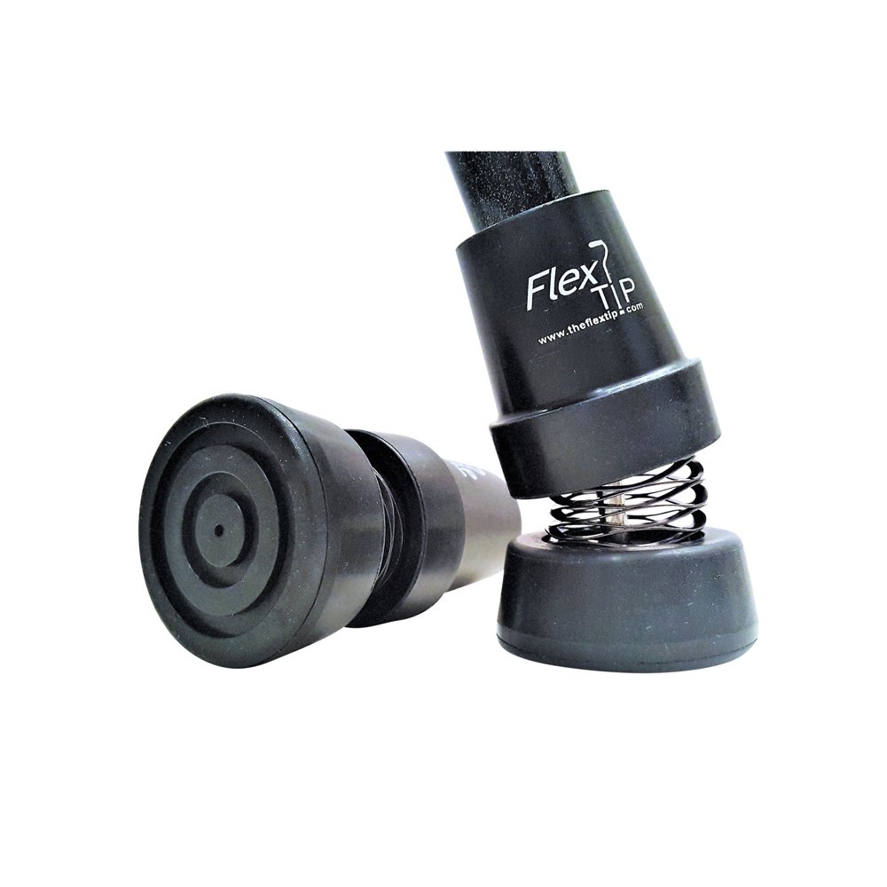Flexstick FlexTip Spring Loaded Cane Tip Attachment Walking Cane