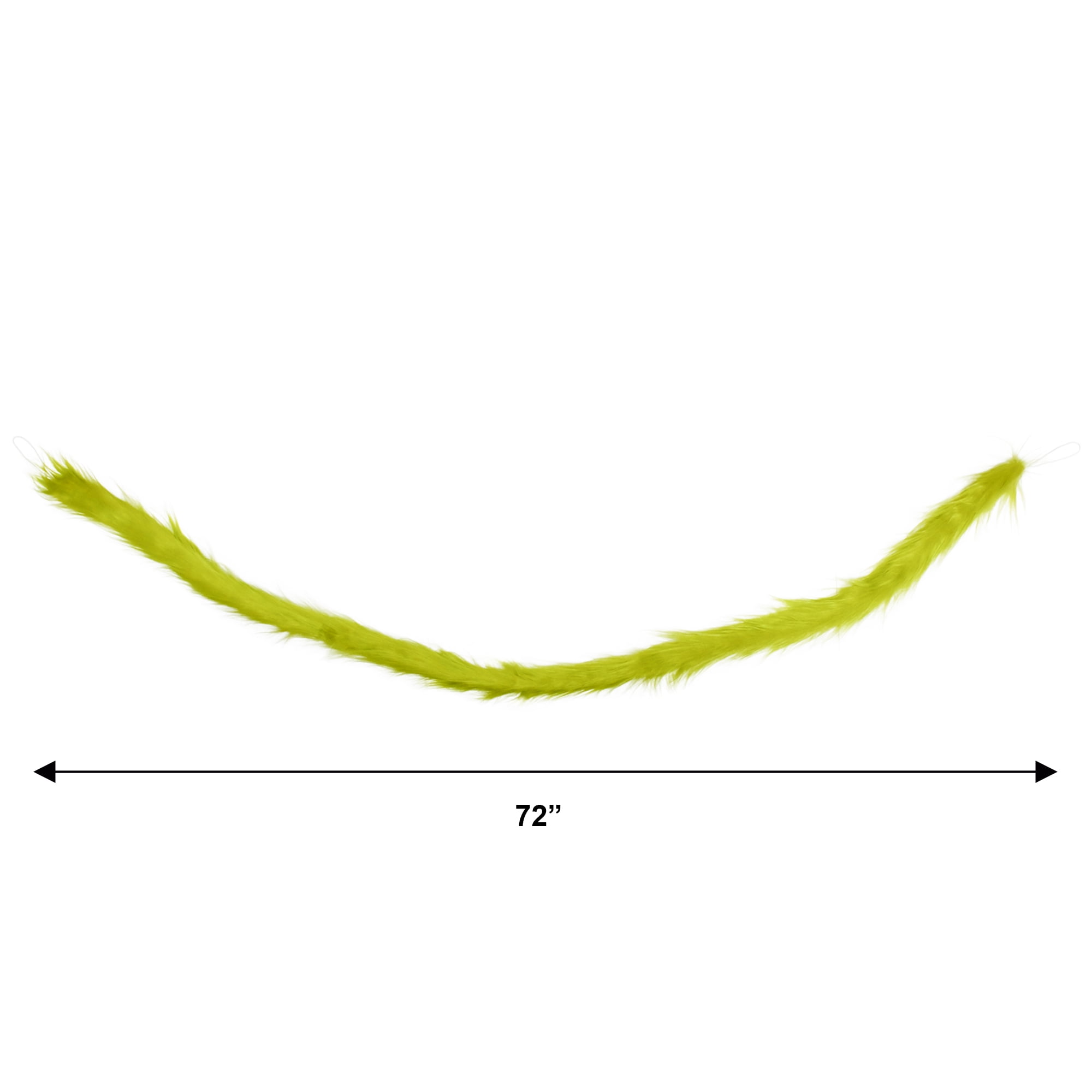 Grinch 6ft Furry Garland – Bright Green Holiday Accent