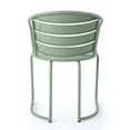 thumbnail image 5 of Monica Bistro Set with Table and 2 Chairs, Green Metal Patio Furniture Set for Garden Balcony Porch Deck, Outdoor Dining Seating Set of 3, 5 of 9