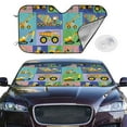 thumbnail image 2 of Fotbe Construction Machinery Car Windshield Sunshade | Sun Visor Protector Front Window Shade, Keeps Out UV Rays, Keeps Your Vehicle Cool-, 2 of 7