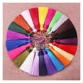 thumbnail image 5 of 5/10pcs 8cm Colorful Tassel Fringe for DIY Crafts and Jewelry Making Spike Polyester Ice Silk Bookmark Key Chain Tassels, 5 of 7