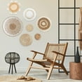 thumbnail image 3 of 7 Pack Boho Wall Decor, Rattan Wicker Home Decor Boho Wall Art Set Handmade Hanging Rustic Flat Farmhouse Decor for Living Rooms Bedrooms Kitchen, 3 of 8