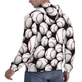 thumbnail image 3 of Hoodies for Men - Cute Baseball E Long Sleeve Comfrt Men'S Fashion Hoodies & Sweatshirts, Sweatshirts for Men Hoodies Pullover Clothing Clothes with Pouch, 3 of 7