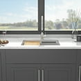 thumbnail image 4 of Quartz Kitchen Sink - 28"x19"x9.65" White granite composite Workstation undermount kitchen sink, 4 of 8