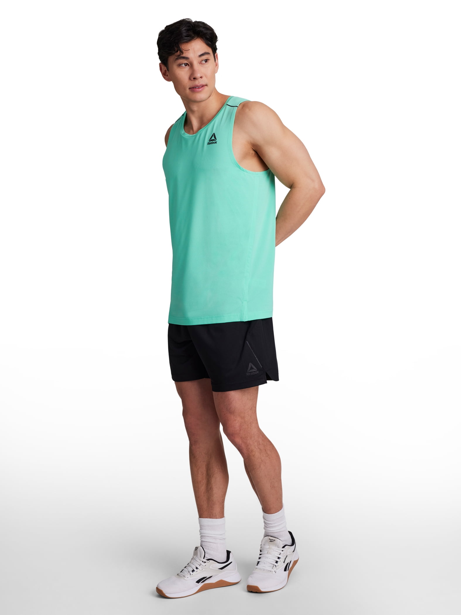 Reebok Men's and Big Men's Agility Hybrid Short, 6" inseam, Sizes XS-5XL