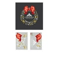 thumbnail image 2 of Christmas Window Cling Stickers, Large Static Cling Window Decals for Glass Door, Xmas Wreath Snowman Santa Design, 2 of 6