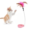 thumbnail image 4 of Collar De Plumas Para Gatos, Juguetes, Varita Interactiva Flexible, Campana Para Juegos De Gatos En Interiores, 4 of 8