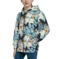thumbnail image 2 of Pofeuu Butterflys Print Teenage Zipper Hoodie Sweatshirts Hooded Casual Jackets With Pocket For Boys Girls-Medium, 2 of 6