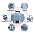 thumbnail image 3 of "Maleta Deportiva Bolsa para  Gimnasio  2pcs Color  Belug Azul Acero ", 3 of 5