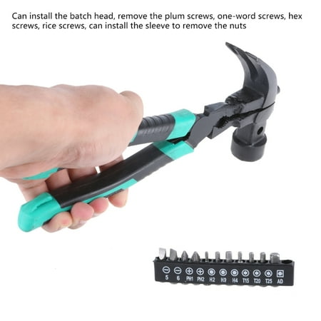 3 in 1 Multitool Professional Stainless Steel Multitool Pliers with Replaceable Head for Household Repair Woodwork