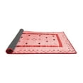 thumbnail image 2 of Ahgly Company Indoor Rectangle Solid Red Modern Area Rugs, 3' x 5', 2 of 4
