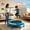 blue, variant on 36 Inch Mini Trampoline for Kids, Indoor Toddler Trampoline with Foam Handle, Small Kids Trampoline with Safety Pad