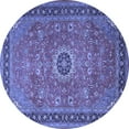 thumbnail image 1 of Ahgly Company Machine Washable Indoor Round Persian Blue Traditional Area Rugs, 7' Round, 1 of 4
