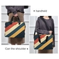 thumbnail image 6 of FORMRS 16" Laptop Bag Carrying Sleeve Case with Handle Travel Shoulder Briefcase, Beige Stripes, 6 of 8