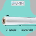 thumbnail image 2 of 4Mil Clear LDPE Plastic Sheeting Tarp - (3ft x 100ft) - Recyclable and Waterproof Cover, 2 of 7